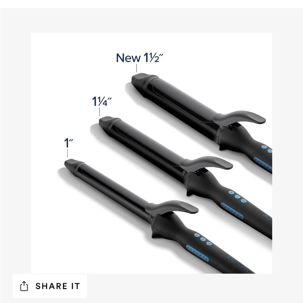 NIB BioIonic Curling Iron 1.5 Inch